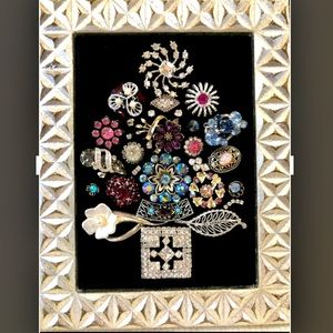 Handmade Vintage Jewelry Christmas Tree